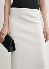 Sequin skirt white