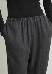 Monogram flannel pj bottoms charcoal