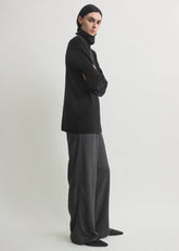 Monogram flannel pj bottoms charcoal