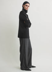 Monogram flannel pj bottoms charcoal