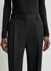 Pleat trousers black