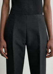 Slim evening trousers black