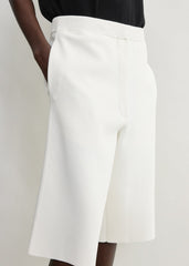 Knit shorts white