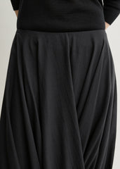 Cocoon skirt black petite