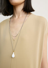 V-neck jersey dress chai