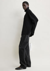 Whipstitch knit black