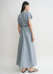 Slouch waist crinkled dress mistral