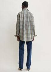 Classic check shirt blue/orange