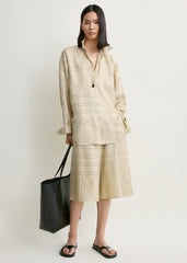 Classic embroidered shirt ivory