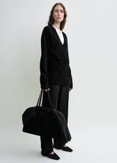 Cashmere v-neck knit black