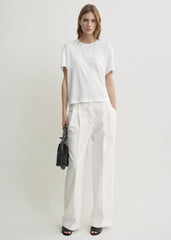 Relaxed chino trousers white