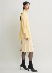 Long scarf blouse champagne