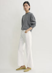 Kick flare denim off-white