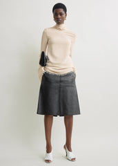 Frayed-edge slim top stone