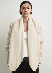 Big leather scarf stone