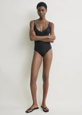 Scoop swimsuit black