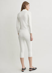 Capri knit leggings off-white