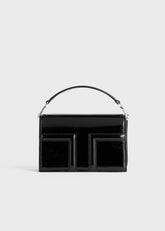 Mini T-flap naplack bag black