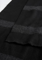 Monogram twill scarf black