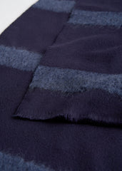 Monogram twill scarf navy
