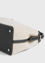 T-lock canvas top handle ecru/black