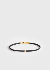 Mini diamond bracelet black/gold