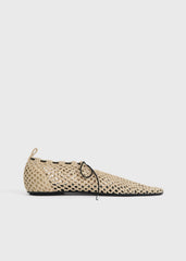 Crochet ballerinas vanilla