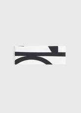 Monogram headband tofu