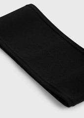 Compact knit headband black