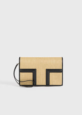 T-flap woven envelope natural/black