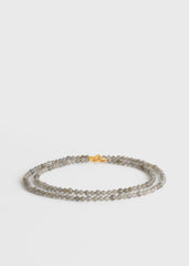 Infinity bead necklace glacier