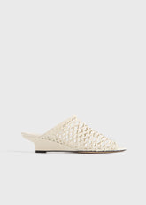 Summer woven mules macadamia