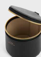 Leather jewelry box black