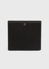 Satin box clutch black