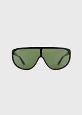 Shield aviator sunglasses black