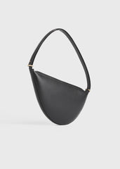 Leather scooped sling black