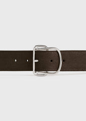 Swirl suede belt pepper