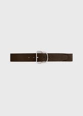Swirl suede belt pepper