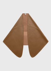Big leather scarf copper