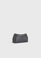 Mini T-lock leather clutch shark