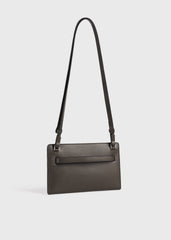 Belted leather crossbody bark