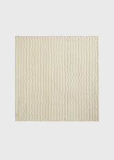 Striped silk scarf beige/brown