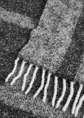 Monogram jacquard scarf black/white