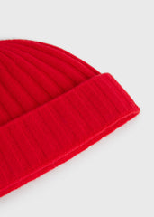 Cashmere beanie poppy
