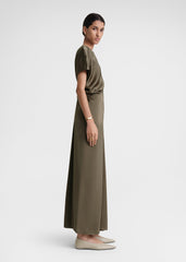 Slouch waist dress bay leaf