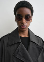 Round sunglasses silver