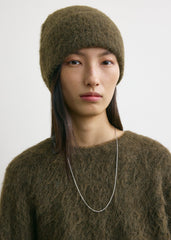Alpaca knit beanie pepper