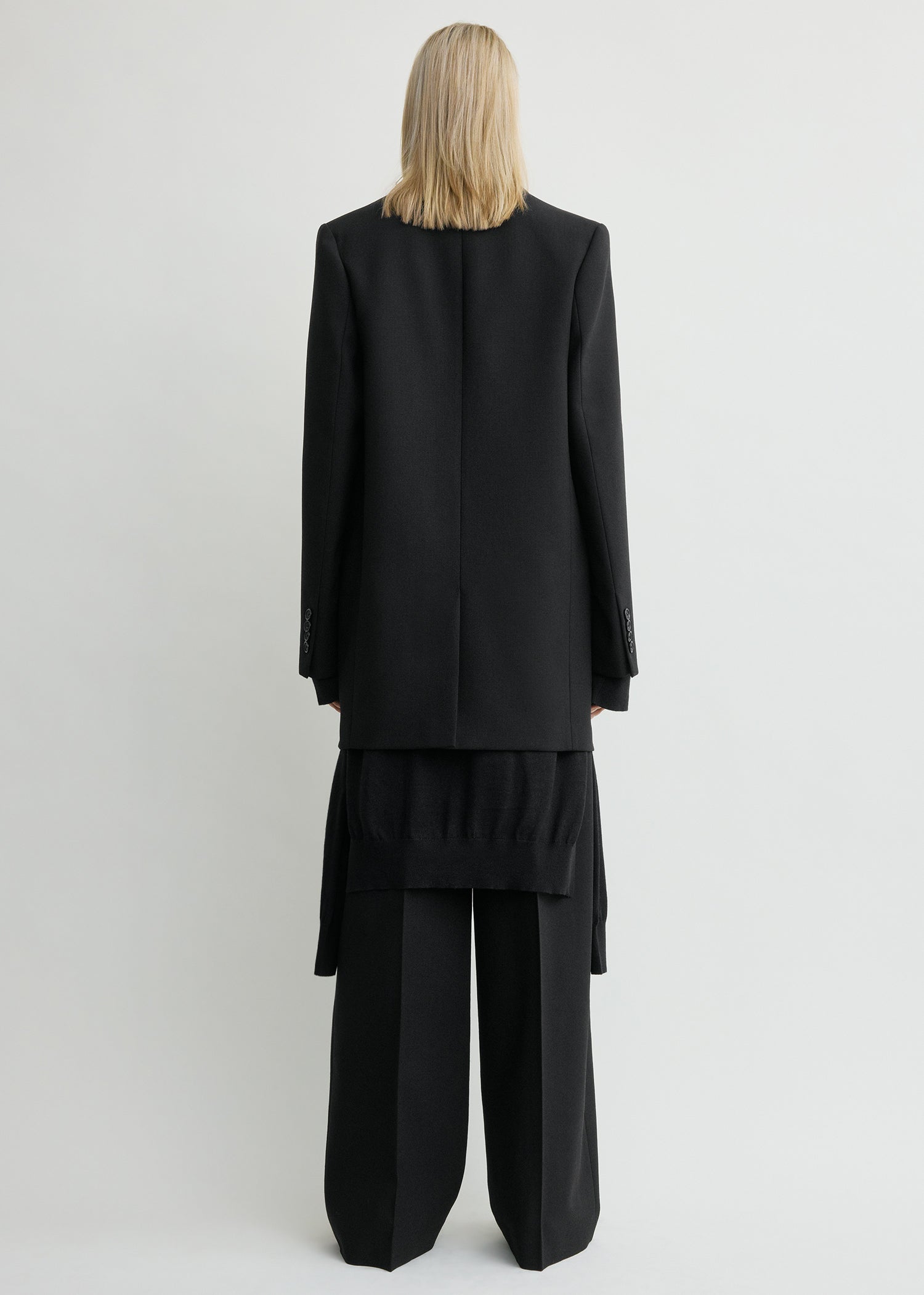 Shield blazer black