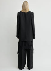 Shield blazer black