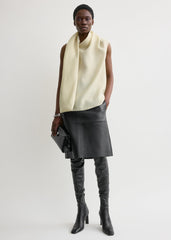 Scarf blouse ecru